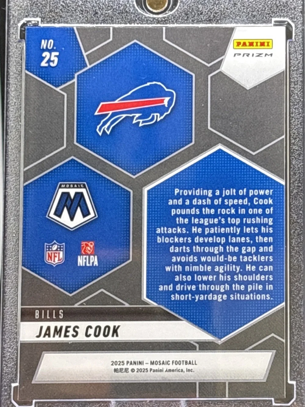 Panini Montage James Cook Refractor Football Trading Card
